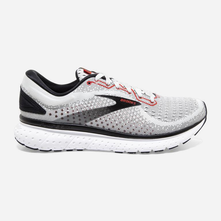 Brooks Glycerin 18 Australia - Men's Road Running Shoes - Grey/Black/Tradewinds (697018-RIM)